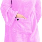 Mad Monkey 2000119 Heizdecke Elektrisch beheizter Überwurf Pink Fleece