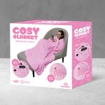 Mad Monkey 2000119 Heizdecke Elektrisch beheizter Überwurf Pink Fleece