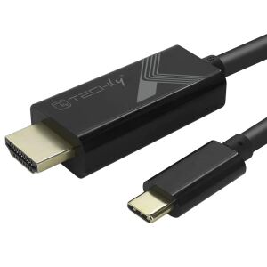 Techly IADAP-USBC-HDMI5TY Videokabel-Adapter 5 m USB Typ-C HDMI Typ A (Standard) Schwarz