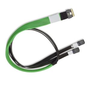 Broadcom Kabel 1x8 SFF-8654 to 2x4 SFF-8612 OCuLink 1m