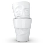 FIFTYEIGHT 350ml Becher - Grummelig Verschmitzt weiß