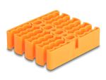 DELOCK Kabel-Organizer mit 24 Kabeleinführungen orange