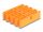 DELOCK Kabel-Organizer mit 24 Kabeleinführungen orange