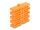 DELOCK Kabel-Organizer mit 24 Kabeleinführungen orange
