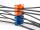 DELOCK Kabel-Organizer mit 24 Kabeleinführungen orange