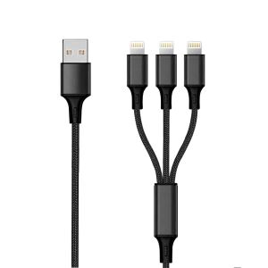2GO 797155 Lightning-Kabel 1,5 m Schwarz