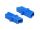 DELOCK LWL Kupplung E2000 Simplex Bu Singlemode blau