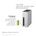 CLUB3D The Club 3D CSV-3104D USB 3.2 Gen 1 4K UHD at 30Hz Mini Docking Station Ultra slim design