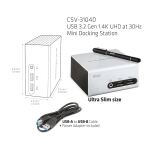 CLUB3D The Club 3D CSV-3104D USB 3.2 Gen 1 4K UHD at 30Hz Mini Docking Station Ultra slim design