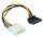 DeLOCK Cable Power SATA HDD > 4pin male – angled Mehrfarbig 0,15 m