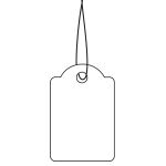 HERMA Hängeetiketten 18x28 mm mit Faden weiß 1000 St.