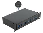 DELOCK 10" Industrie Hub 10 x USB 3.2 Gen 1 Typ-A