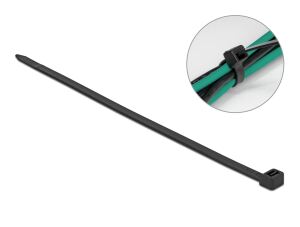 DELOCK Kabelbinder L 500 x B 8,8 mm 10 Stück schwarz