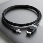ALOGIC FUSCDP1M Videokabel-Adapter 1 m USB Typ-C DisplayPort Schwarz