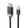ALOGIC FUSCDP1M Videokabel-Adapter 1 m USB Typ-C DisplayPort Schwarz