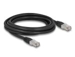 DELOCK RJ45 NWK Cat.6A S/FTP PE Outdoor 3 m schwarz