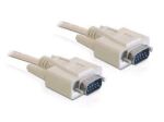 DeLOCK RS-232, 1m Serien-Kabel Beige DB-9