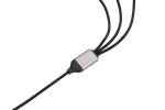 TROIKA DREIZACK PRO USB Kabel 1,2 m USB C USB C/Micro USB-A/Lightning 100 W Schwarz, Grau