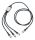 TROIKA DREIZACK PRO USB Kabel 1,2 m USB C USB C/Micro USB-A/Lightning 100 W Schwarz, Grau