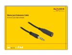 DeLOCK Klinkenverlängerungskabel 6,35 mm 3 Pin Stecker zu Buchse 10 m schwarz