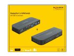 DeLOCK DisplayPort 1.4 KVM Switch 8K 30 Hz mit USB 3.0 und Audio