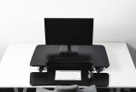 BakkerElkhuizen Adjustable Sit-Stand Desk Riser 2 Black