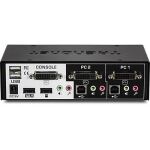 Trendnet TK-222DVK Tastatur/Video/Maus (KVM)-Switch Schwarz