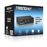 Trendnet TK-222DVK Tastatur/Video/Maus (KVM)-Switch Schwarz