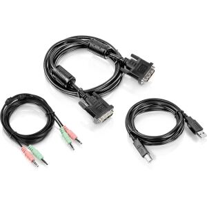 TRENDnet Kabelset DVI-I, USB und Audio KVM TK-232DV 1.8m