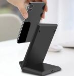 2GO 797330 Ladegerät für Mobilgeräte Smartphone Schwarz USB Kabelloses Aufladen Schnellladung Drinnen