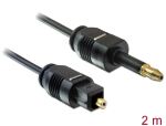 Toslink Kabel Delock Toslink -> mini Toslink St/St 2.00m