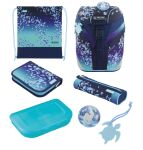 Herlitz SoftLight Plus Greenline Blue Ice Schulranzen-Set Mädchen Polyester Blau, Navy