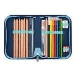 Herlitz SoftLight Plus Greenline Blue Ice Schulranzen-Set Mädchen Polyester Blau, Navy