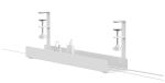 Neomounts ADS07-121WH Kabelwanne - Klemmhalterung -...