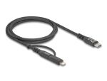 DELOCK USB2 in 1Kabel USB Type-C zu Type-CLightning 1m MFI