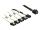 DELOCK SAS Kabel Mini SAS HD -> 4x Sata 7Pin +Sideband 0.50m