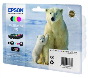 Epson Polar bear 26 Eisbär Claria Premium Multipack 4 Farben Tinte