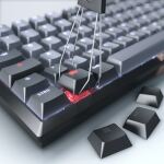 CHERRY KW 300 MX Tastatur Haus USB + Bluetooth QWERTZ Deutsch Schwarz, Kupfer, Grau