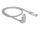 DELOCK Patchkabel gewinkelt RJ45 S/FTP Cat6 0.50m grau