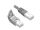 DELOCK Patchkabel gewinkelt RJ45 S/FTP Cat6 0.50m grau