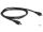 DeLOCK 1m USB2.0 microB/miniB USB Kabel Micro-USB B Mini-USB B 0,48 Gbit/s Schwarz