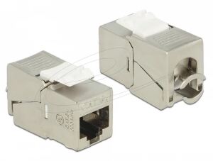 DELOCK Keystone RJ45 Cat6a Buchse (8P/8C) geschirmt