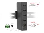 DELOCK Industrie Hub 4 x USB 2.0 Typ-A mit 15 kV ESD Schutz
