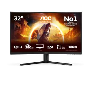 AOC G4 CQ32G4VE Computerbildschirm 80 cm (31.5") 2560 x 1440 Pixel Quad HD LCD Schwarz, Grau