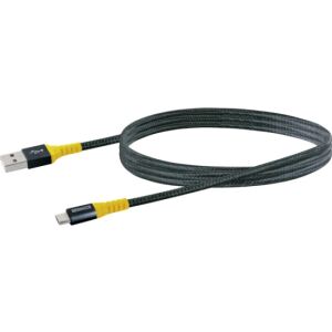 Schwaiger WKUM10 511 USB Kabel USB 2.0 1,2 m USB A Micro-USB B 0,48 Gbit/s Schwarz, Gelb