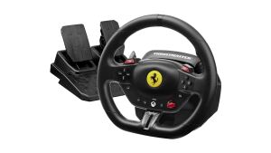 Thrustmaster T98 Ferrari 296 GTS Schwarz USB Lenkrad + Pedale Analog / Digital PC, Xbox One, Xbox Series S, Xbox Series X, Xbox One X, Xbox One S