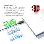 CLUB3D USB Gen2 Type C Video 4K60Hz, Data 10Gbps and 100W
