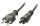 Lindy 30412 Stromkabel Schwarz 2 m C5-Koppler
