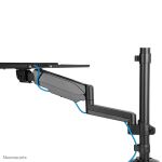 Neomounts DS90-325BL1 Sitz-Steh-Arbeitsplatz Tischmontage 17-32" - Gasfeder
