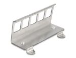 DELOCK Keystone Metall Halterung 5 Port für Hutschiene